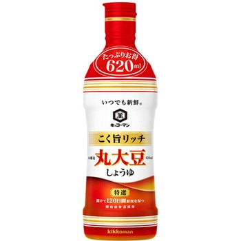 キッコーマン 新鮮こく旨リッチ特選丸大豆 620mlx12 キッコーマン