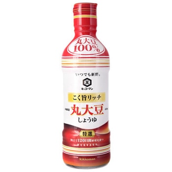 キッコーマン こく旨リッチ特選丸大豆しょうゆ 450mlx12 キッコーマン