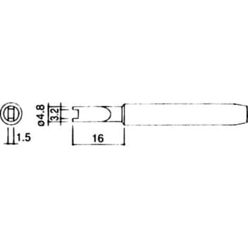 こて先 (920・921・922用) 白光 はんだごて替コテ先 【通販モノタロウ】