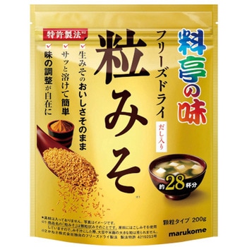 マルコメ 料亭の味 フリーズドライ 粒みそ 200gx12 - マルコメ