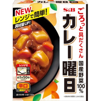 S&B カレー曜日 辛口 230gx5 ヱスビー食品