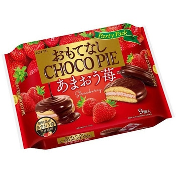 ロッテ チョコパイあまおう苺パーティーパック 9個x10 - ロッテ