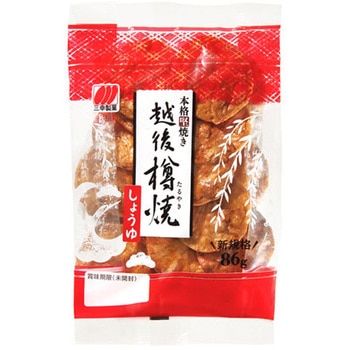 三幸製菓 越後樽焼 しょうゆ 86gx12 三幸製菓