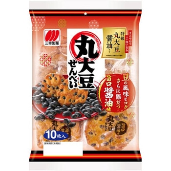 三幸製菓 丸大豆せんべい旨口醤油味 10枚x12 三幸製菓