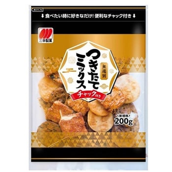 三幸製菓 つきたてミックス     チャック 200gx12 三幸製菓