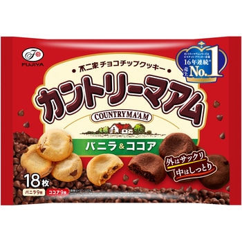 不二家 カントリーマアム バニラ&ココア 18枚x16 不二家