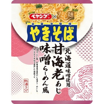 tabete だし麺 ペヤング甘海老あじ味噌らーめん風やきそば 123gx18 国分グループ本社