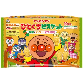 不二家アンパンマンひと口ビスケット10P 135gx12 不二家