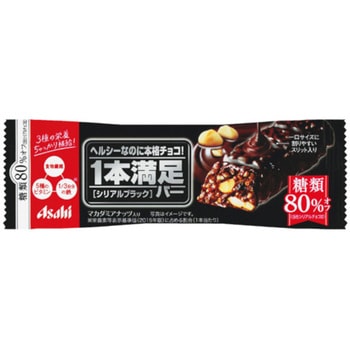 アサヒ 1本満足バー シリアルブラック 糖類80%オフ 1本x9 アサヒグループ食品