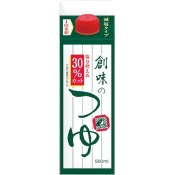 創味食品 創味のつゆ 減塩タイプ 500mlx6 創味食品