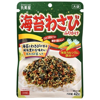 丸美屋 海苔わさびふりかけ     大袋 42gx10 丸美屋