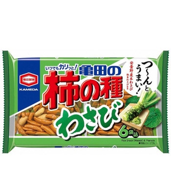 亀田製菓 亀田の柿の種 わさび 164gx12 亀田製菓