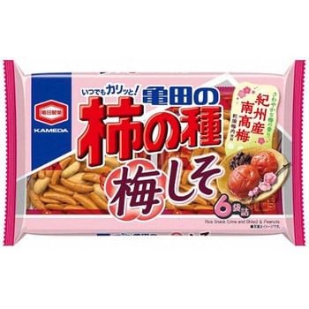 亀田製菓 亀田の柿の種 梅しそ 164gx12 亀田製菓