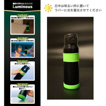 ルミナスワンタッチマグ 500MLブラック タフコ