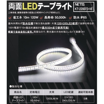 LEDテープライト両面 日保