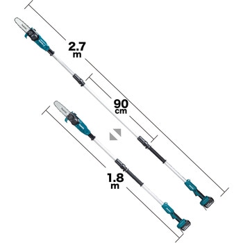 18V 200ミリ充電式高枝チェンソー マキタ