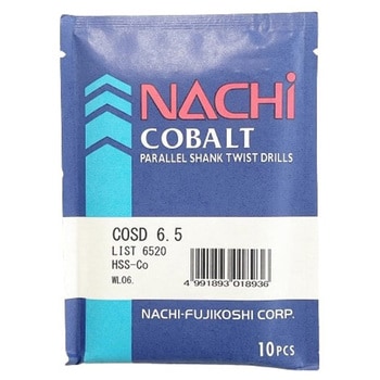 COSD 6.5 コバルトストレートドリル I型 1箱(10本) NACHI(不二越
