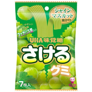 味覚糖 さけるグミ シャインマスカット 7枚x10 UHA味覚糖