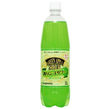 友桝飲料 青りんごサワー ペット 1Lx15 友桝飲料