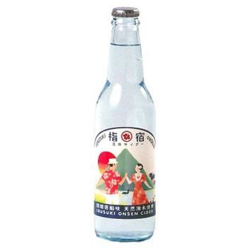 友桝飲料 指宿温泉サイダー 瓶 330mlx24 友桝飲料