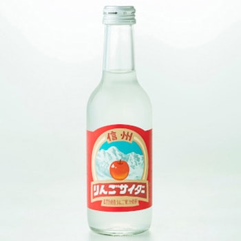 友桝飲料 信州 りんごサイダー 瓶 245mlx24 友桝飲料