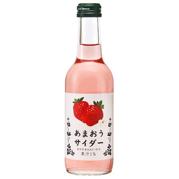 友桝飲料 あまおうサイダー(果汁入り) 瓶 245mlx24 友桝飲料