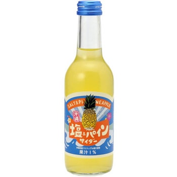 友桝飲料 塩&パインサイダー 瓶 245mlx24 友桝飲料