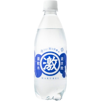 友桝飲料 ハクレイ酒造 ハクレイ激炭酸激軟水  P 500mlx24 友桝飲料