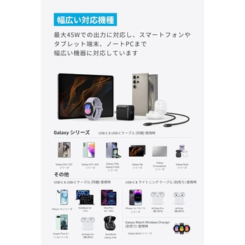 Anker Charger (45W) with USB-C & USB-Cケーブル Anker(アンカー)
