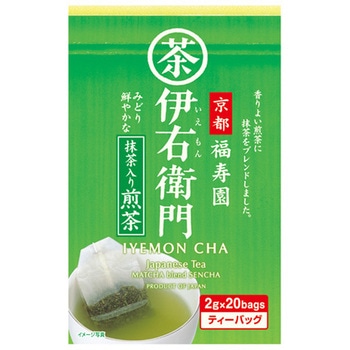 宇治の露 福寿園 伊右衛門 抹茶入煎茶 ティーバッグ 2gx20袋x12 宇治の露製茶