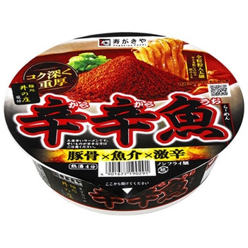 寿がきや 麺処井の庄監修辛辛魚らーめん カップ 136gx12 寿がきや食品