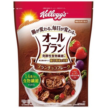 日本ケロッグ ブランチョコフレーク 350gx6 日本ケロッグ