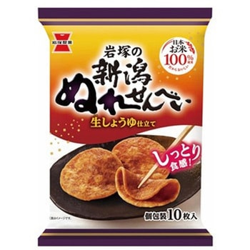岩塚 新潟ぬれせんべい 10枚 x10 岩塚製菓
