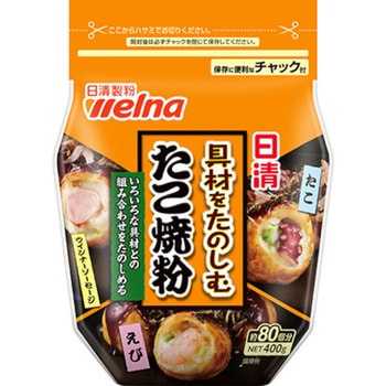 日清製粉ウェルナ 具材をたのしむたこ焼き粉 400gx12 日清製粉ウェルナ