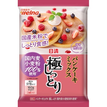 日清製粉ウェルナ パンケーキミックス 極国内麦小麦粉 480gx12 日清製粉ウェルナ
