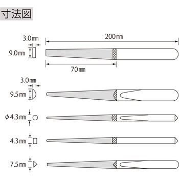 ダイヤモンドヤスリ 鉄工用(K) ロブスター(ロブテックス)