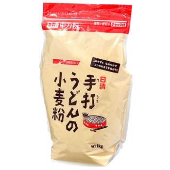 日清フーズ 手打ちうどんの小麦粉 チャック付 1Kgx15 日清製粉ウェルナ