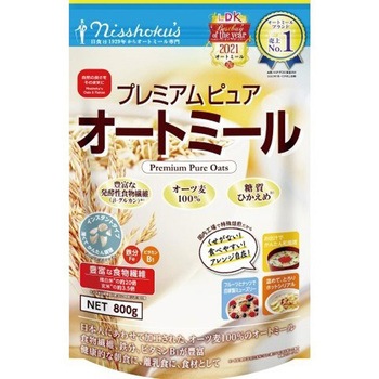 日本食品製造プレミアムピュアオートミール 800gx2 日食