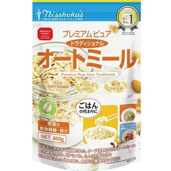 日食プレミアムピュア トラディショナルオートミール 800gx2 日食