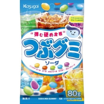 春日井製菓 Jつぶグミ ソーダ 80gx6 春日井製菓