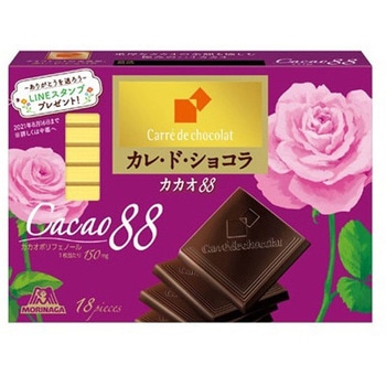 森永製菓 カレ ド ショコラ カカオ88 18枚x6 1セット(18枚×6個) 森永