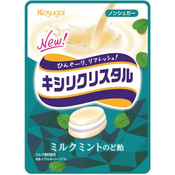 春日井 キシリクリスタルミルクミントのど飴 33gx9 - 春日井製菓