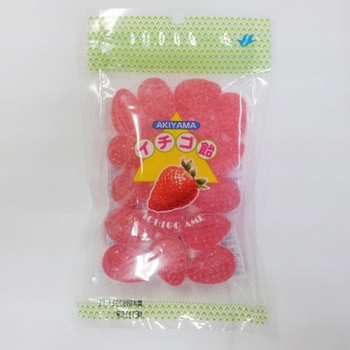 秋山製菓 イチゴ飴 80gx10 秋山製菓