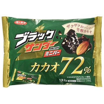 有楽ブラックサンダーミニバーカカオ72% 119gx12 有楽製菓