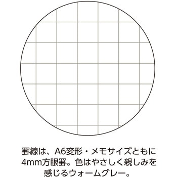 ソフトリングメモ スーファ方眼 A7 コクヨ