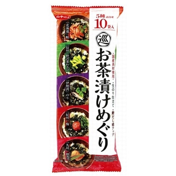 白子のり Rお茶漬けめぐり 10袋x10 白子のり