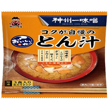 神州一味噌 おいしいねコクが自慢のとん汁 3食x12 神州一味噌