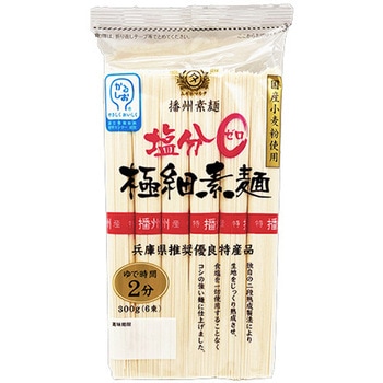 田靡製麺 塩分ゼロ 極細素麺 300gx12 田靡製麺