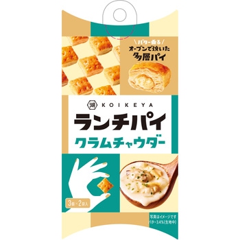 湖池屋 ランチパイ クラムチャウダー 6個x12 湖池屋
