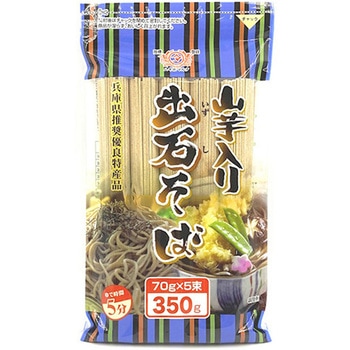 田靡製麺 山芋入り出石そば チャック付き 350gx18 田靡製麺